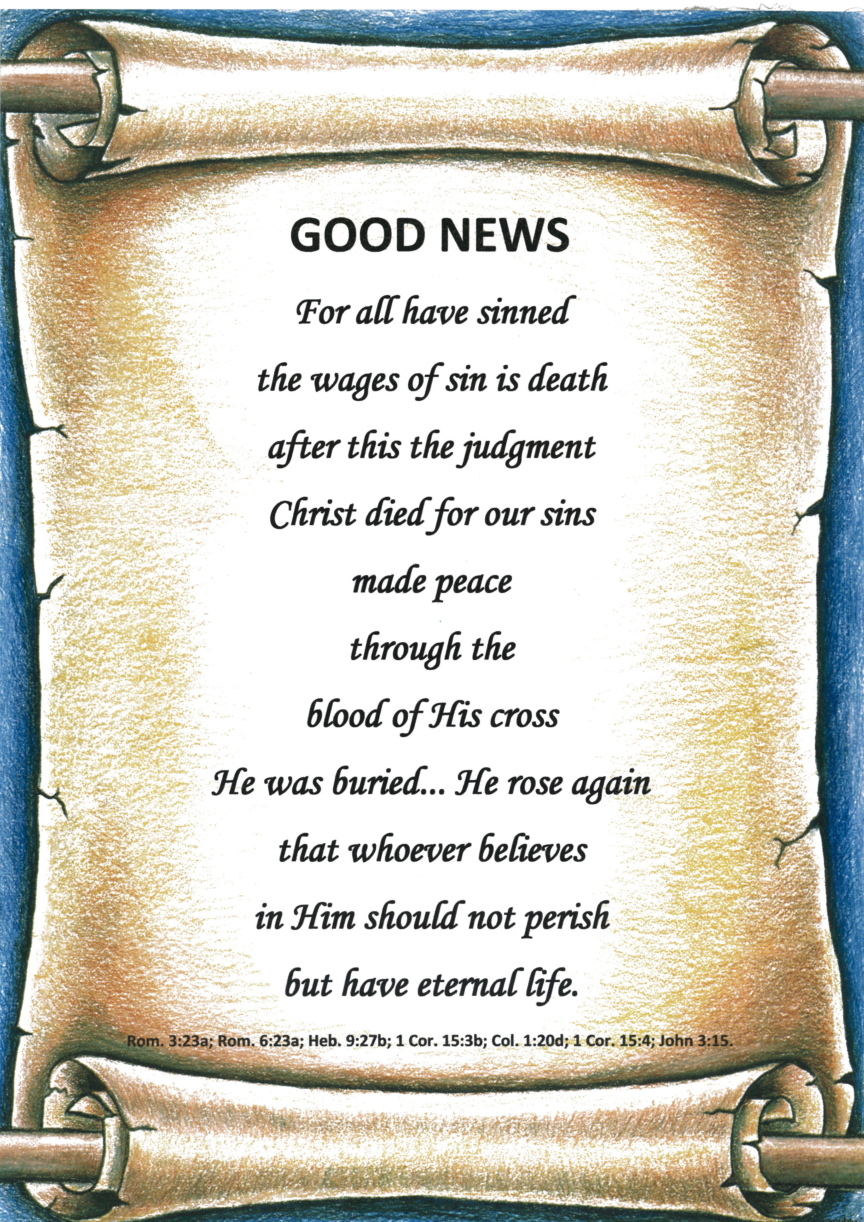 "Good News" gospel Poster.