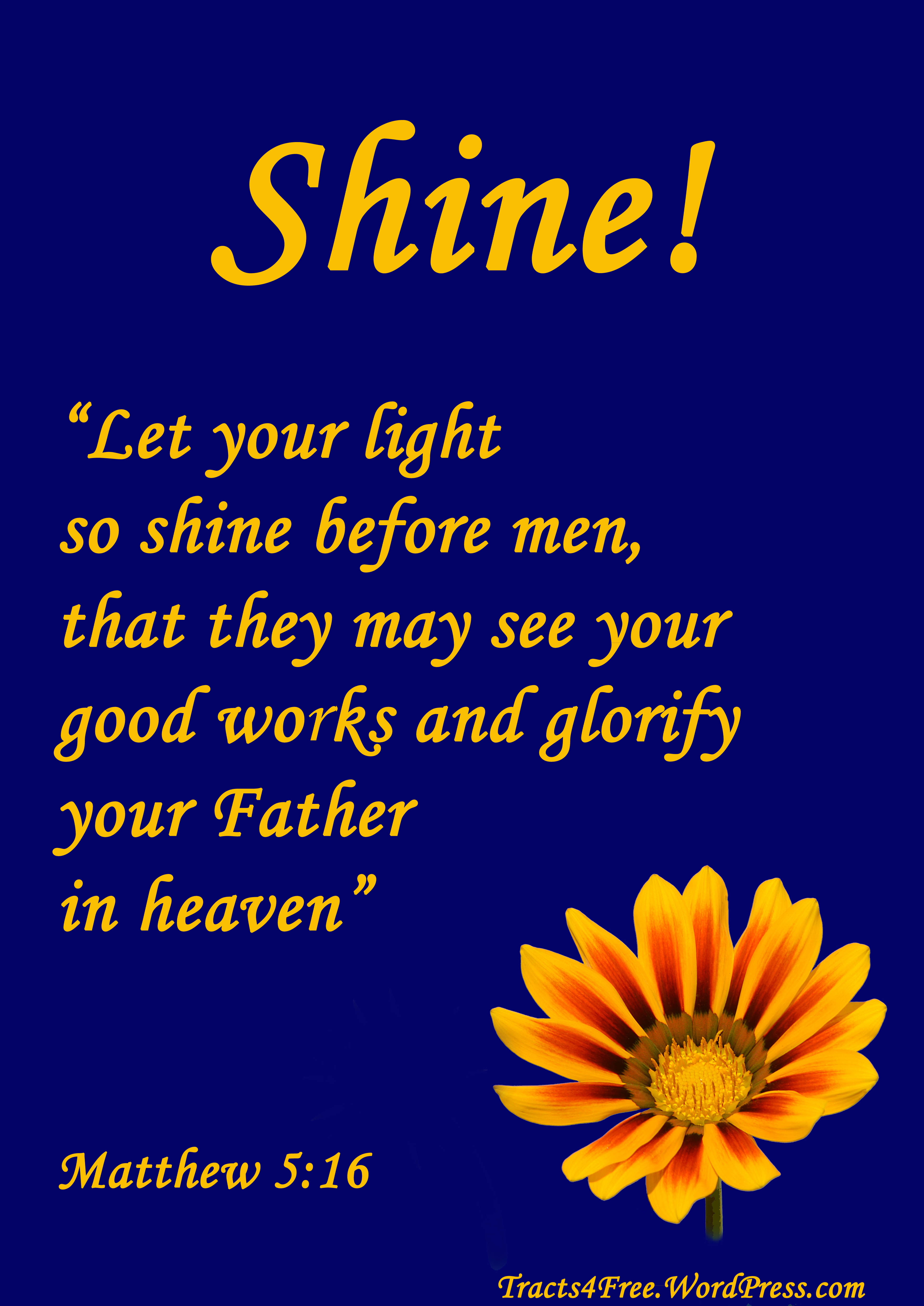 Shine Christian poster.